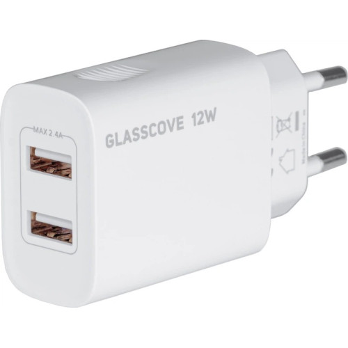 СЗУ Glasscove 12W 2USB White (TC-012A)