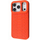 Чохол Kajsa Snake Pattern with Magnetic Ring iPhone 17 Pro Max Orange - Фото 1