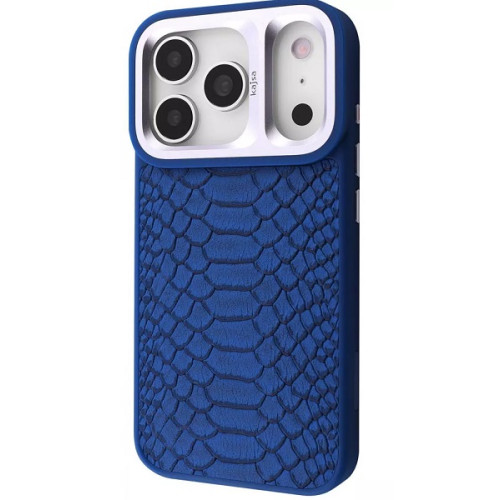 Чехол Kajsa Snake Pattern with Magnetic Ring iPhone 17 Pro Max Blue