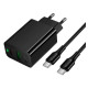 Мережевий зарядний пристрій Hoco CS94A 20W Black - Фото 1