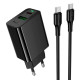 Мережевий зарядний пристрій Hoco CS94A 20W Black - Фото 3