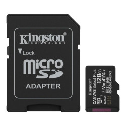 Карта пам'яті Kingston microSDXC 128GB Canvas Select Plus UHS-I R150MBs + SD-адаптер (SDCS3/128GB)