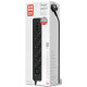 Фильтр питания СolorWay 4 розетки, 2USB-A,Type-C (24W) 2м Black (CW-CHE432PDB) - Фото 2