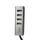 USB HUB HOCO HB1A 4USB Black - Фото 2