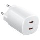 Сетевое зарядное устройство Xiaomi 45W Nano Turbo 2xType-C White (BHR087OEU) - Фото 1