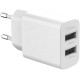 Сетевое зарядное устройство Gelius Simple GP-HC059 2 USB 2.4A + cable Type-C White - Фото 2