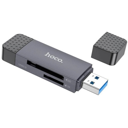Кардридер Hoco HB45 Spirit 2-in-1 USB/Type-C 3.0 Black
