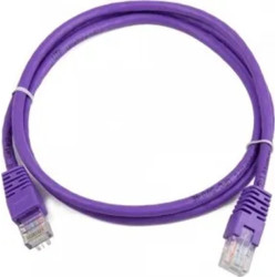 Патч-корд Cablexpert UTP літий 50u штекер із засувкою 0.25 м Фіолетовий (PP12-0.25M/V)