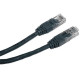 Патч-корд Cablexpert UTP літий 50u штекер із засувкою 0.25 м Чорний (PP12-0.25M/BK) - Фото 1