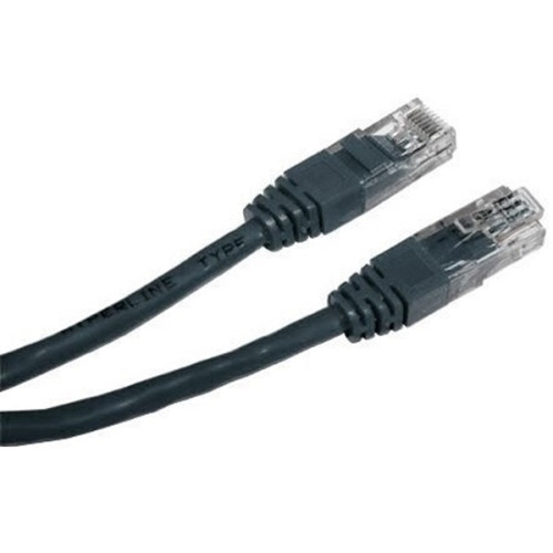 Патч-корд Cablexpert UTP литой 50u штекер с защелкой 0.25 м Черный (PP12-0.25M/BK)