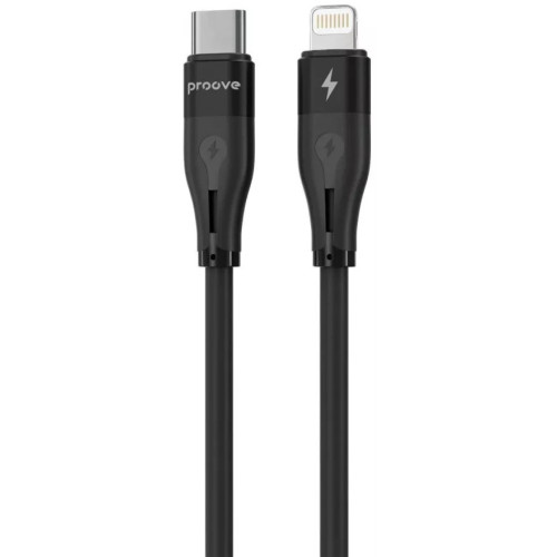 Кабель Proove Simple Silicone Type-C to Lightning 27W 1m Black (CCSS27002101)