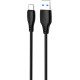 Кабель Proove Simple Silicone USB to Type-C 3A 1m Black (CCSS15001201) - Фото 1