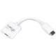 Переходник Cablexpert DisplayPort-HDMI, 0.1, белый (A-DPM-HDMIF-002-W) - Фото 1