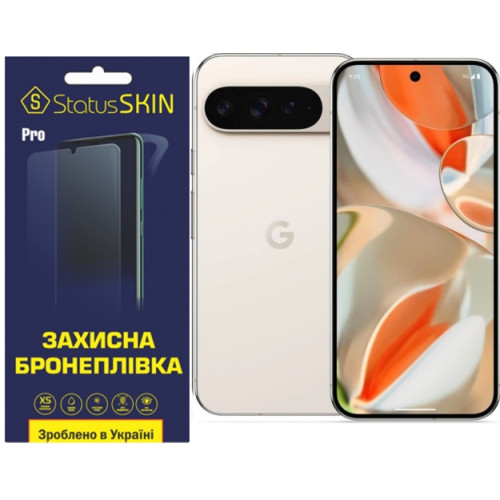 Полиуретановая пленка StatusSKIN Pro на экран Google Pixel 9 Pro XL Глянцевая