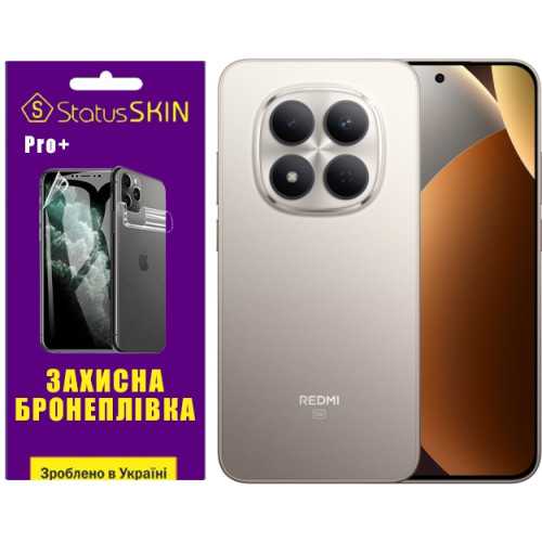 Полиуретановая пленка StatusSKIN Pro+ на экран Xiaomi Redmi Note 15 Pro 5G Глянцевая