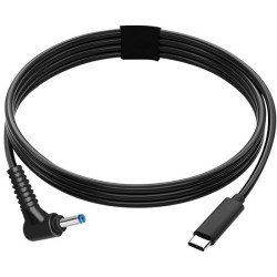 Кабель для ноутбука USB-C до DC 4.5 x 3.0 мм (Dell), 65W, 1.5 м (PD)
