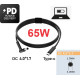 Кабель для ноутбука USB-C до DC 4.0 x 1.7 мм, 65W, 1.5 м (PD) - Фото 2