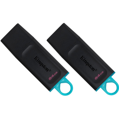 Флеш память Kingston DT Exodia 64GB USB 3.2 Black/Blue 2 Pieces (DTX/64GB-2P)