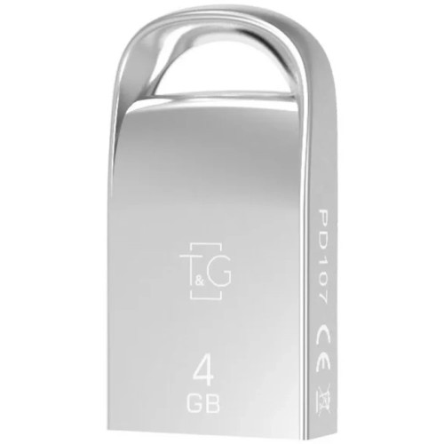 Флеш память T&G Short 107 4Gb Metal Silver