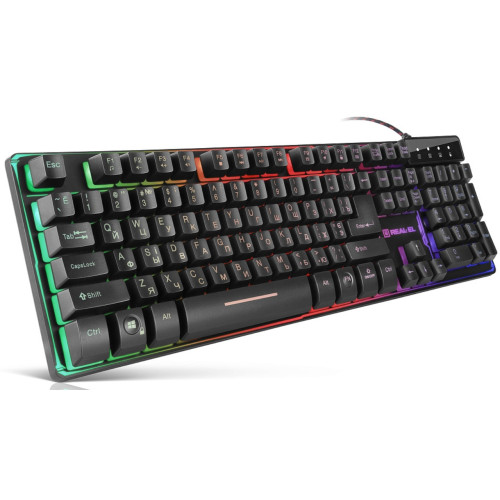 Клавиатура Real-EL Gaming 8700 USB Black (EL123100015)
