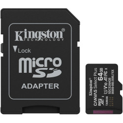 Карта памяти Kingston Canvas Select Plus microSDHC 64GB UHS-I R100MB/s + адаптер (SDCS3/64GB)