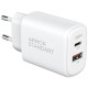 СЗУ ArmorStandart Poweraze 20W GaN Type-C + USB-A White (ARM87067) - Фото 3