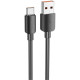 Кабель Hoco X96 Hyper 100W USB to Type-C 0.25m (L-0.25M) Black - Фото 1