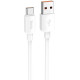 Кабель Hoco X96 Hyper 27W USB to Type-C 0.25m (L-0.25M) White - Фото 1