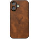 Чехол DM Camera Cover для Apple iPhone 17 Leather Deer - Фото 1