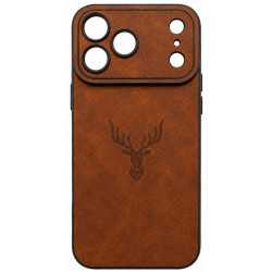 Чехол DM Camera Cover для Apple iPhone 17 Pro Max Leather Deer