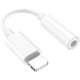 Перехідник Hoco LS34 Lightning to 3.5mm White - Фото 1