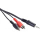 Аудио-кабель Cablexpert 3.5mm to 2хRCA 5m Black (CCA-458-5M) - Фото 2