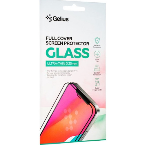 Защитное стекло Gelius Full Cover Ultra-Thin 0.25mm для Xiaomi Redmi Redmi Note 10 Pro Black