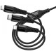 Кабель Hoco X123 3-in-1 Type-C to Type-C+MicroUSB+Lightnong 2A 1m Black - Фото 2