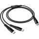 Кабель Hoco X123 2-in-1 Type-C to 2 Type-C 2.4A 1.2m Black - Фото 1