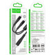 Кабель Hoco X123 2-in-1 Type-C to 2 Type-C 2.4A 1.2m Black - Фото 7
