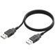 Кабель ColorWay USB to USB 2.0 (M/M) 1m Black (CW-CBUU071-BK) - Фото 1