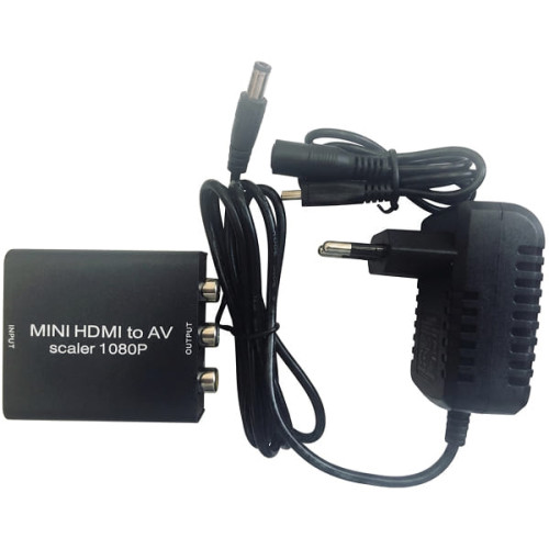 Контролер Atcom HDMI-3RCA з блоком живлення Black (15275)