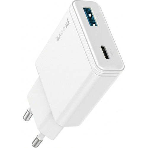 СЗУ Proove Slender 45W (Type-C + USB) White (WCSL45110002)