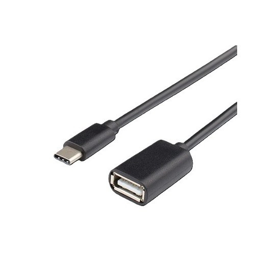 Адаптер ATcom OTG USB 2.0 to Type-C (F/M) 0.1m Black (14716)