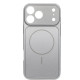 Чехол AG Glass Case With MagSafe для iPhone 16 Pro Max Silver