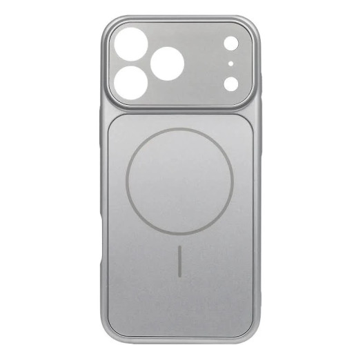 Чехол AG Glass Case With MagSafe для iPhone 16 Pro Max Silver