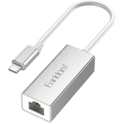 Мережевий адаптер Earldom ET-NW5C USB to RJ45 Silver