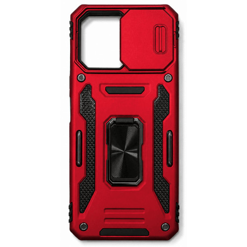 Чехол Camshield Army Ring для Xiaomi Redmi 12/Poco M6 Pro 5G Red