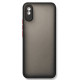 Чохол Bumper Matte для Xiaomi Redmi 9A Black/Red - Фото 1