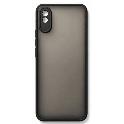 Чохол Bumper Matte для Xiaomi Redmi 9A Black/Red