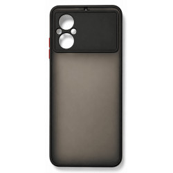 Чохол Bumper Matte для Xiaomi Poco M5 Black/Red