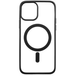 Чехол Skin Clear Case With MagSafe для iPhone 12 Pro Max Black