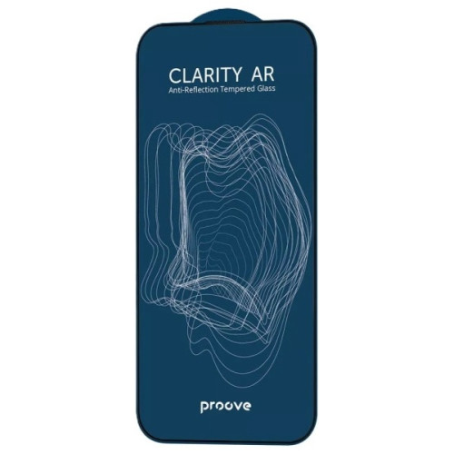 Защитное стекло Proove Clarity AR для iPhone 17 Pro Black (PGCARI17P001)