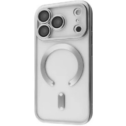 Чохол Metal Matte Case with Magnetic Ring для iPhone 17 Pro White Titanium